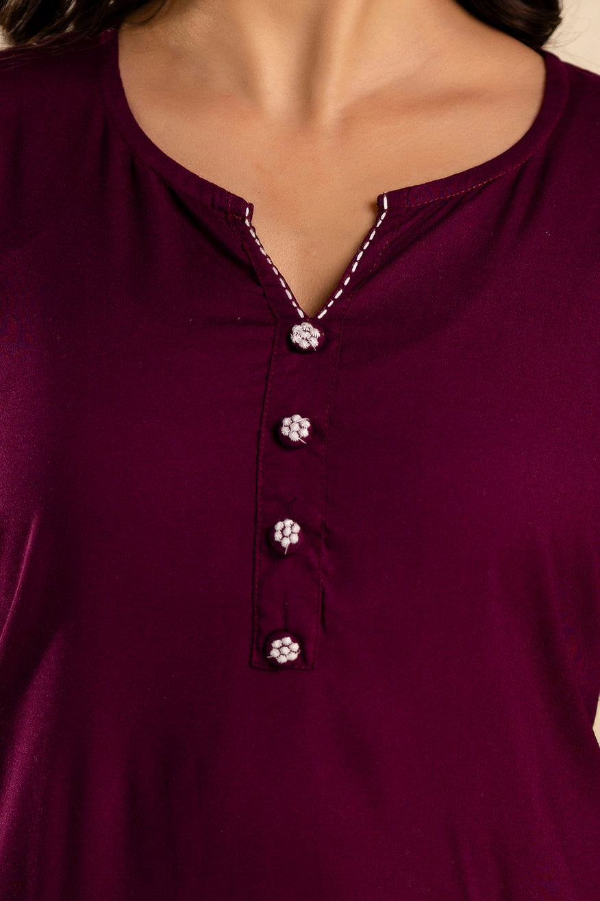 Tunic Palazzo Co-ord Set - SF034RED