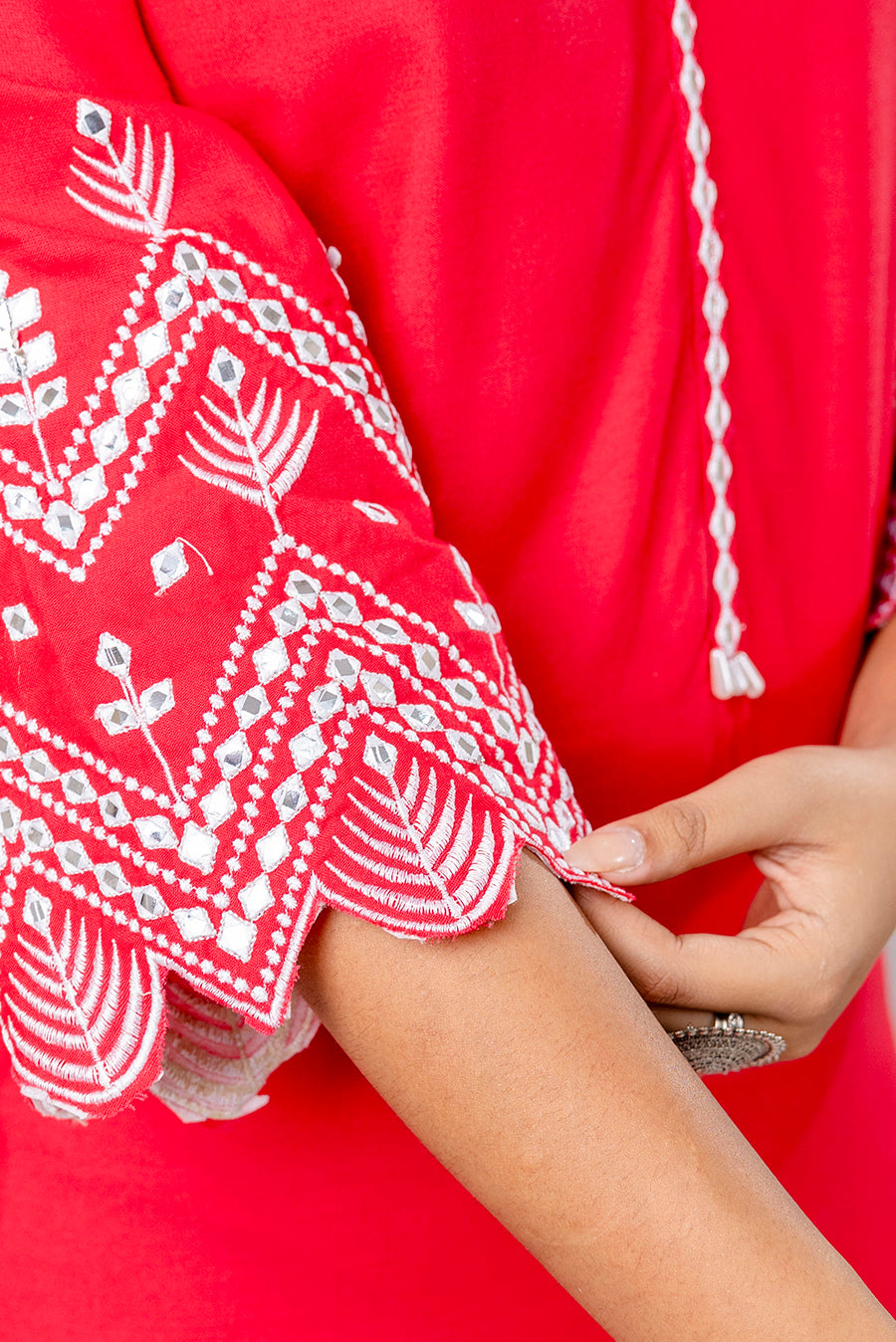 Women Viscose Rayon Kurta Pant Set - SF018PNK